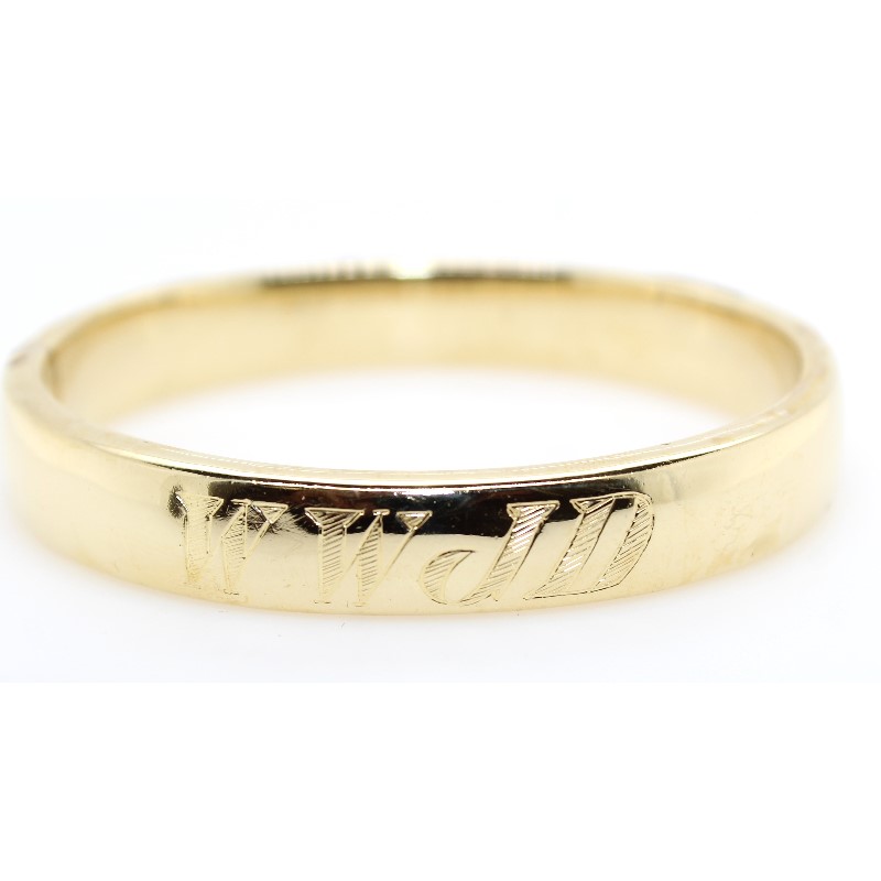 Estate Solid Bangle Bracelet